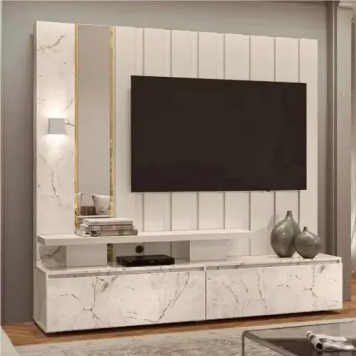 Estante Home Theater c/espelho e Led