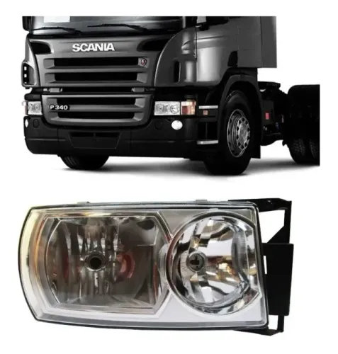 Farol Principal Dianteiro Compatível Scania Série 5 P G R Lado direito 