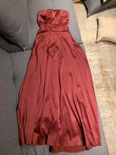 Vestido Longo Premium com Corset Vinho