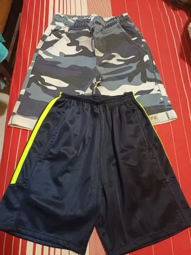 Bermuda infantil 2 short e 2 camiseta 