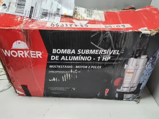 Bomba submersivel de Aluminio 1hp Worker Usada