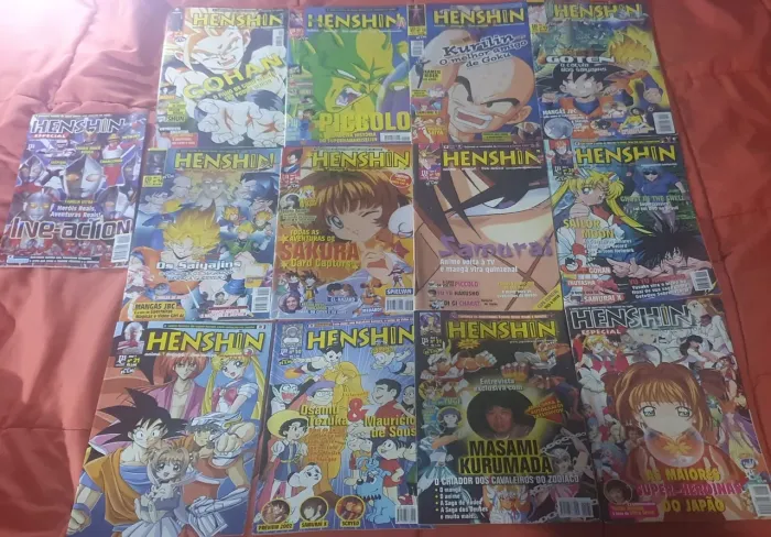 Coleção de Revistas Henshin - Mangás e Animes Retrô