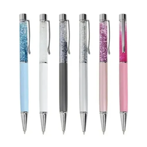 Caneta Metal Glitter - Brindeias distribuidora de brindes personalizaveis
