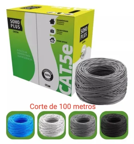 Cabo de Rede Cat5e 100m - Soho Plus Furukawa 
