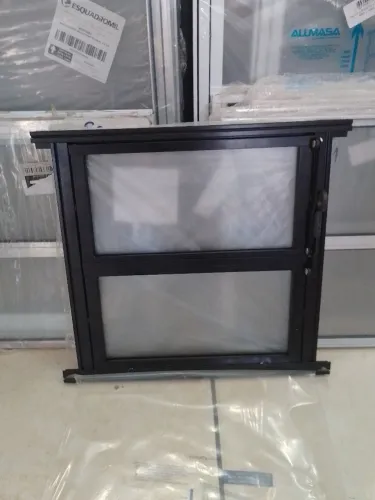 Basculante 40x40 de Alumínio 2 Folhas vidro mineboreal 