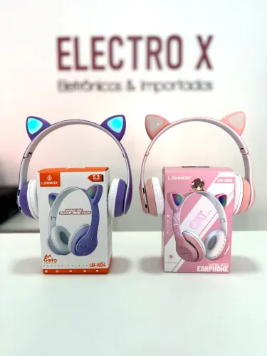 FONE BLUETOOTH INFANTIL GATINHO C/LED 