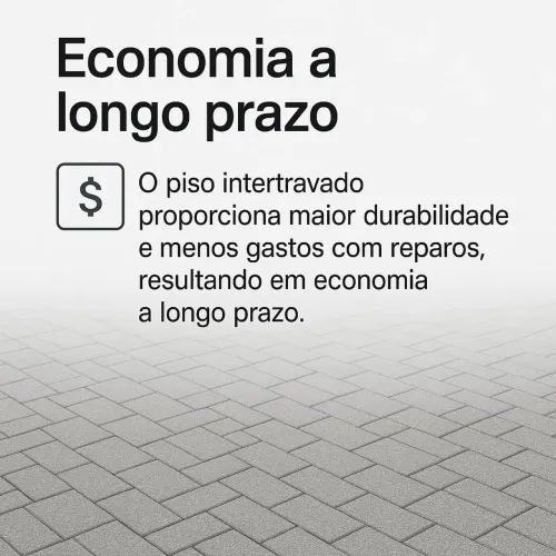 PISO INTERTRAVADO 0,20X0,10X0,6 EM CONCRETO MACIÇO POLIDO 34MPA