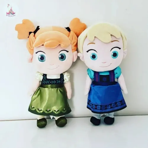 Bonecas de Pelúcia Frozen - Anna e Elsa