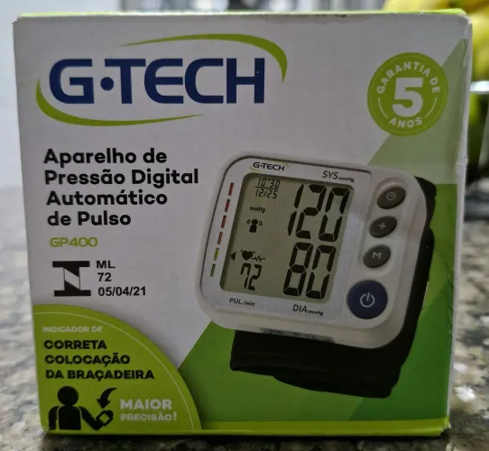 Aparelho de Pressão Digital Automático de Pulso G-Tech GP400