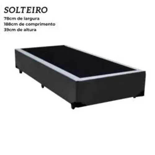 Base Box Solteiro - Suporte e Durabilidade
