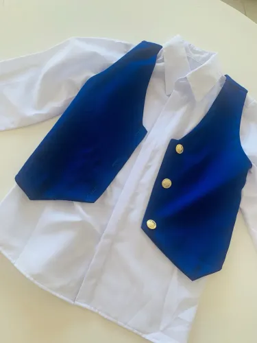 Camisa Social Com Colete - 6anos