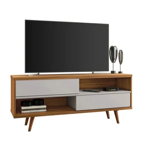 Rack Larg.1.35m Freijó/Off para TV até 55" rf765