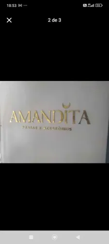 Letras em ACM sem relevo 