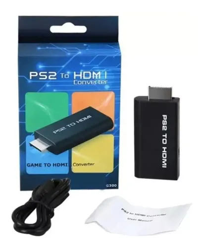 Adaptador Conversor Ps2 Audio Vídeo Av p/ TVs modernas - produto novo lacrado
