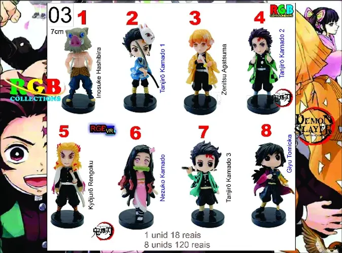 Miniatura Kimetsu no Yaiba - Demon Slayer III (Venda por Unidade)