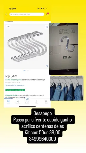 Cabides ganho acrílicos centenas deles vendo kit com 50 loja vestuário