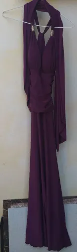 Vestido Vinho para festa