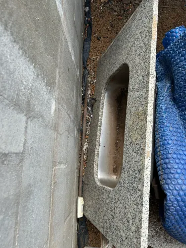 PIA PARA COZINHA COM A BANCADA EM MARMORE