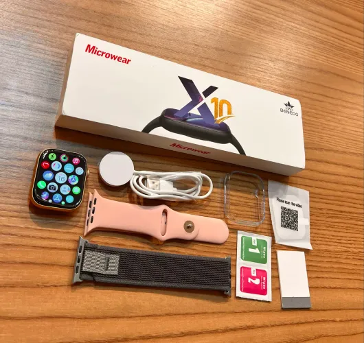 Smartwatch X10 Rosa com Duas Pulseiras ? tecnologia e estilo no seu pulso!