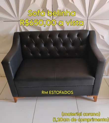Sofá de espera de 2 lugares com 1,20cm de comprimento