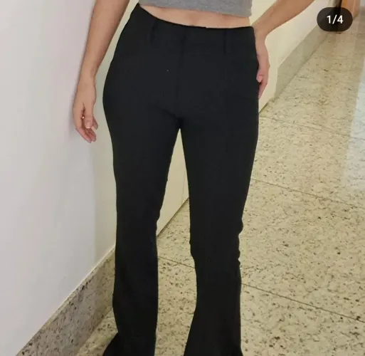 Calça social flare Preta tamanho M Contagem