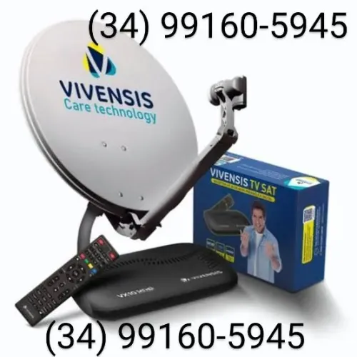 Receptor e Antena Parabólica digital Vivensis