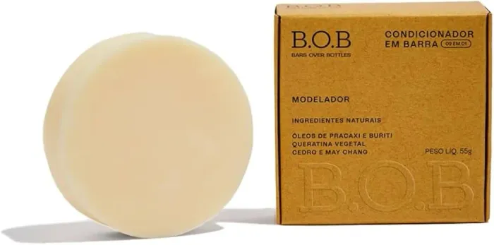 BOB Condicionador em Barra Modelador & Leave-in Natural Manteiga Manga Longa Duração - 55g