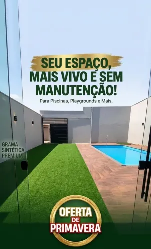 Promoção de grama sintética  50 metros quadrado 