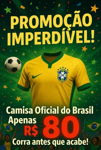 Camisa do Brasil P, M, G, GG ENTREGO EM SUA CASA