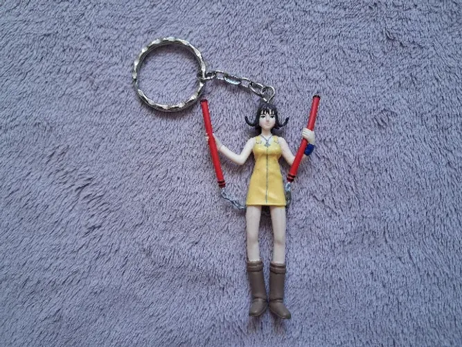 Miniatura Chaveiro Final Fantasy VIII Selphie Tilmitt, original, Squaresoft, Japão