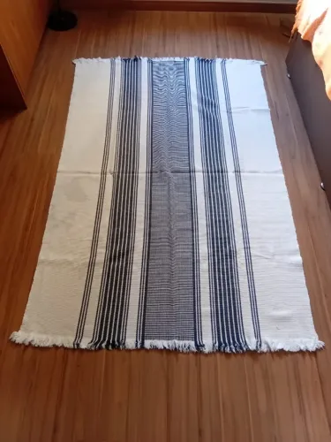 Tapete estilo Kilim - Em Algodão - 1,75 m X 1,20 - Semi Novo - GRANDE