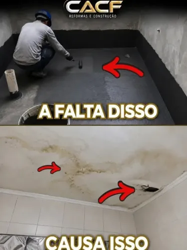 Impermeabilização de laje telhado e calhas