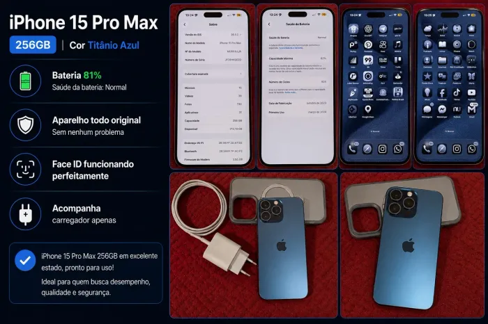 IPhone 15 Pro Max. Apenas troco