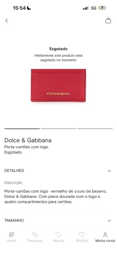 Porta cartão Dolce & Gabbana 