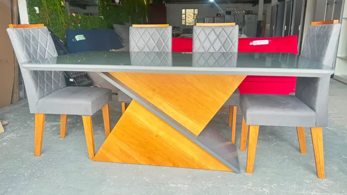 Conjunto de mesa de sala janta
