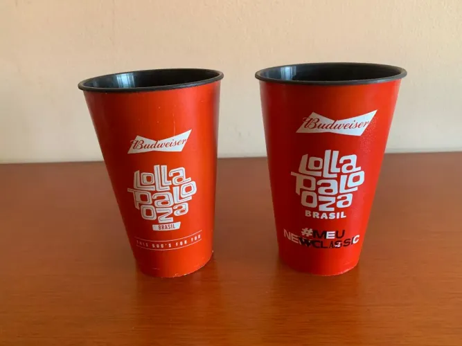 2 copos do Lollapalooza