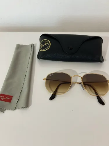 RAYBAN HEXAGONAL MARROM