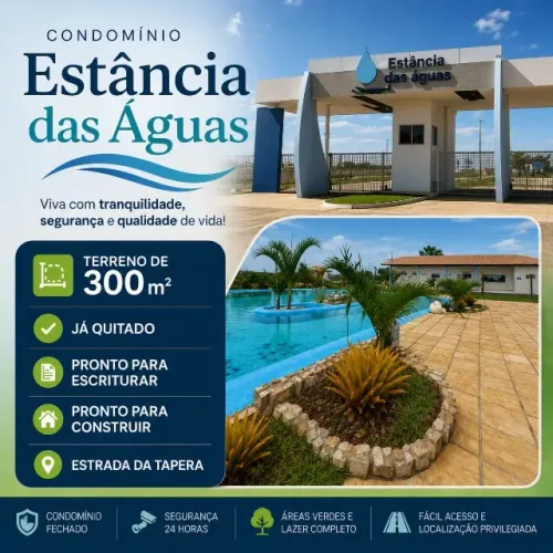 Terreno Condomínio Estância das Águas 300m2