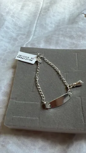 Pulseira infantil de prata