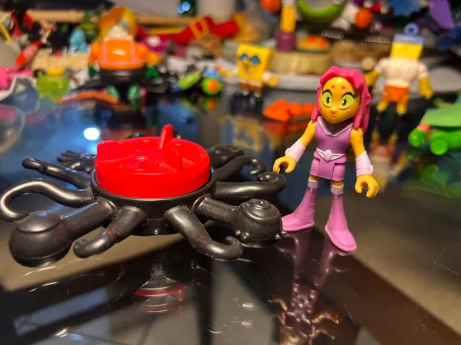 Jovens titans go teens Imaginext Boneca Estelar e nave fantasma Ravena