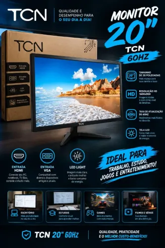 ? MONITOR TCN 20" LED - 60Hz
