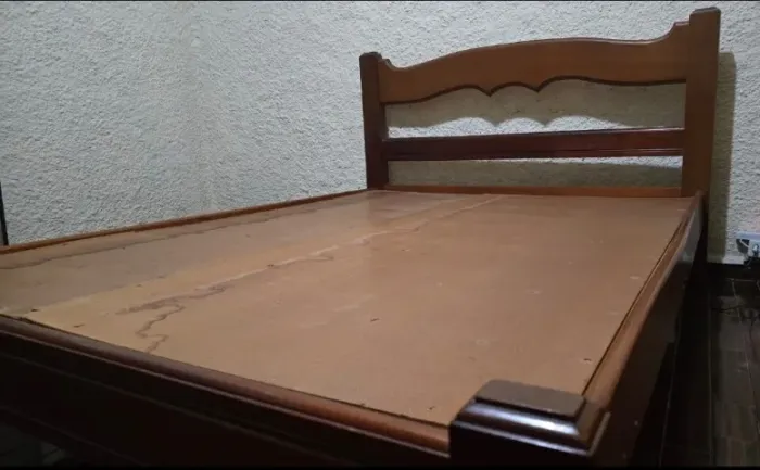Cama casal madeira 