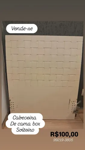 Cabeceira de cama box solteiro