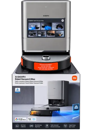 Robô Aspirador Xiaomi Robot Vacuum 6 Max BHR08V2EU - Cinza