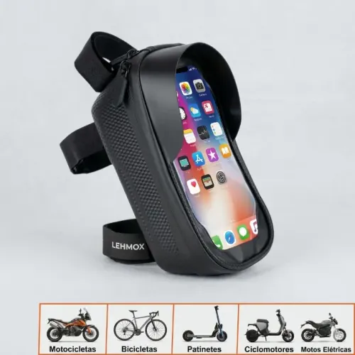 Suporte Impermeável para Celular Bike ou Moto LEHMOX LEY-1954 até 6.5?