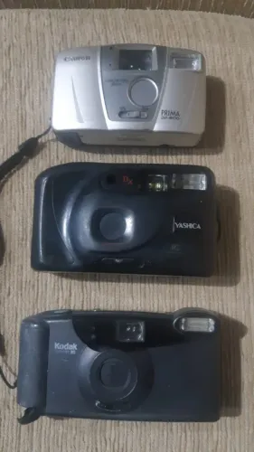 3 Câmeras Fotográficas analógicas antigas - no estado