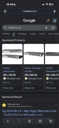 Switch gerenciável 2404D MR L2+