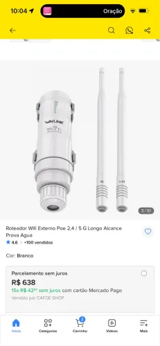 Roteador Wi-Fi Externo Wavlink
