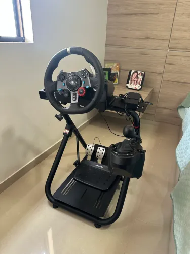 Cockpit completo logitech g29 (volante, pedal, câmbio e armação)