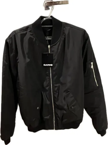 Jaqueta Bomber Preta Garré